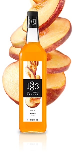 1 Litre Routin Peach Syrup