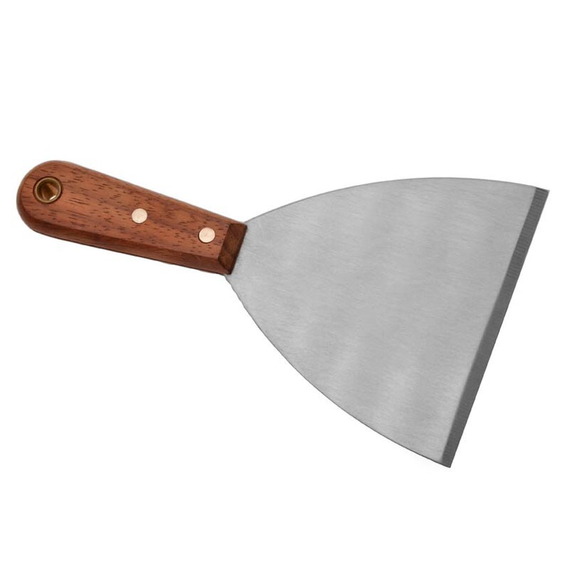 KH Classik Chef Scraper Griddle 150mm Wood Handle S/Steel Blade