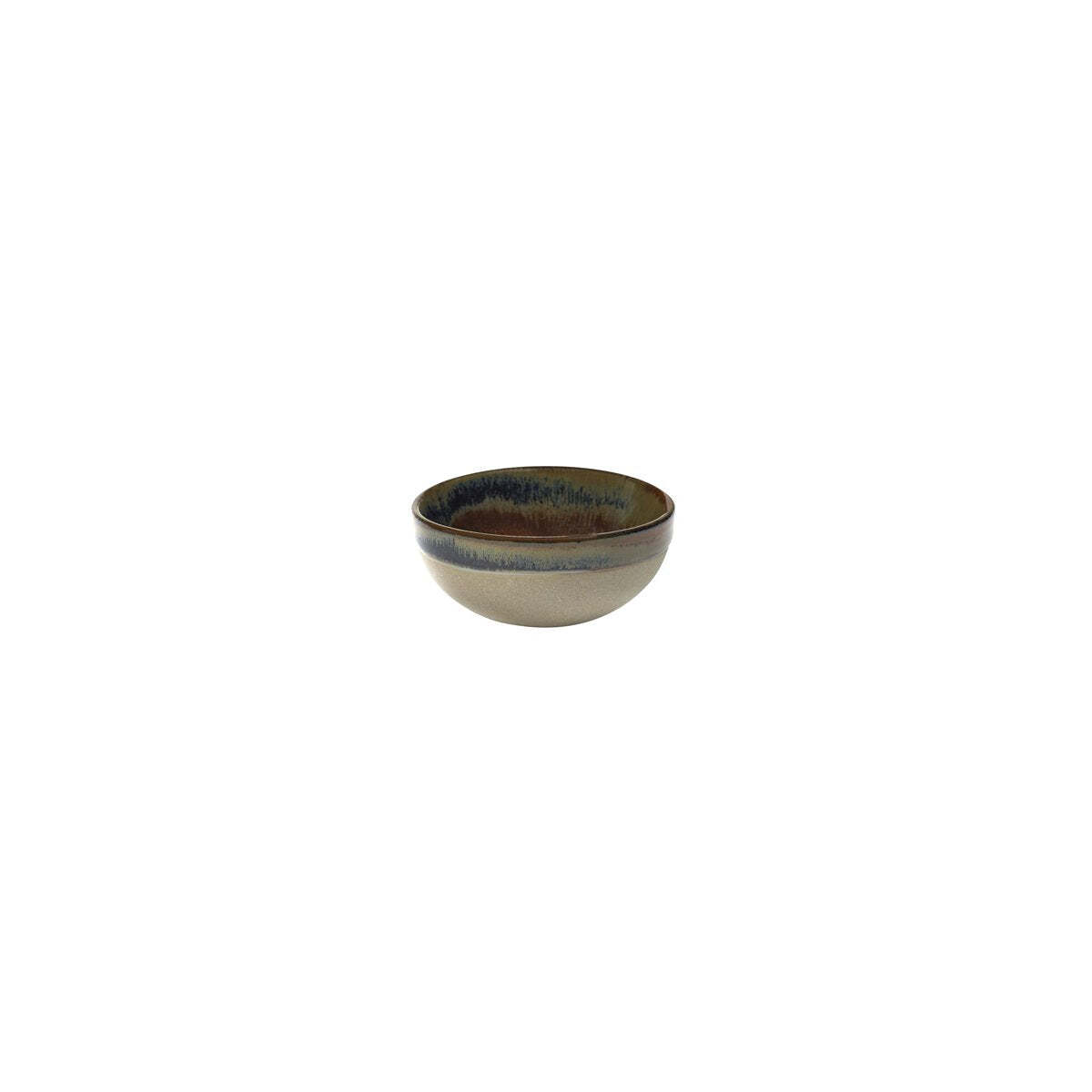 Serax Surface Small Round Bowl 90x40mm Grey/Rusty Brown