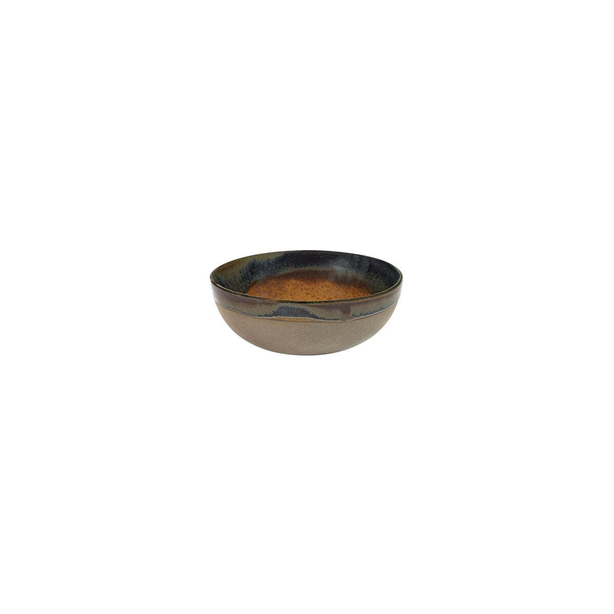 Serax Surface Large Round Bowl 130x50mm Grey/Rusty Brown