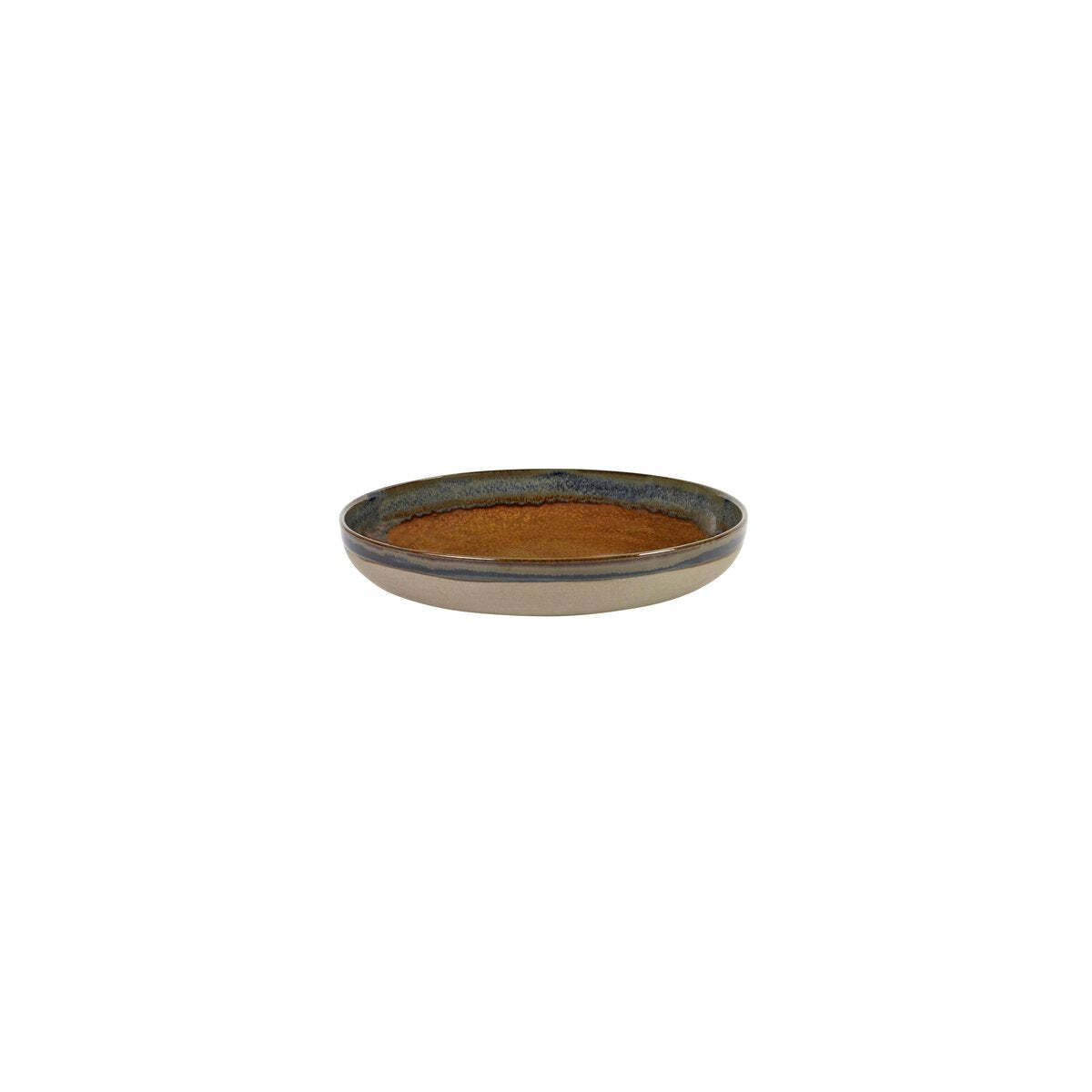 Serax Surface Round Flared Platter 320x55mm Rusty Brown