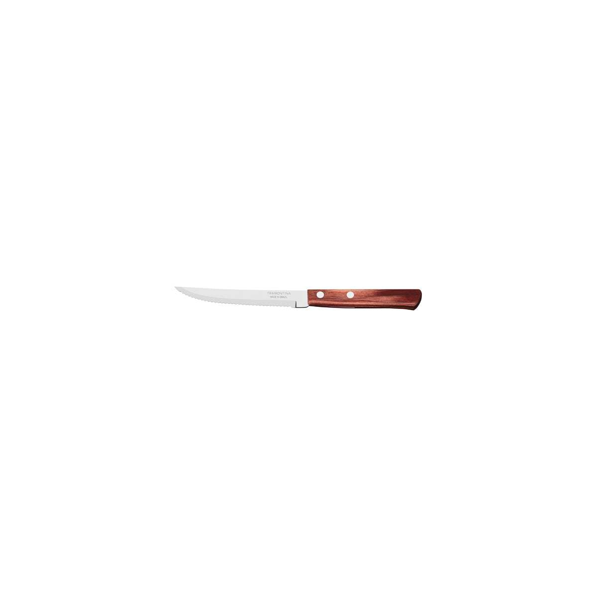 Tramontina Polywood 5" Steak Knife-Serrated Narrow Red