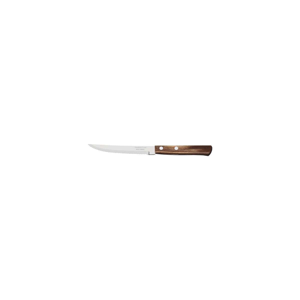 Tramontina Polywood 5" Steak Knife-Serrated Narrow Brown