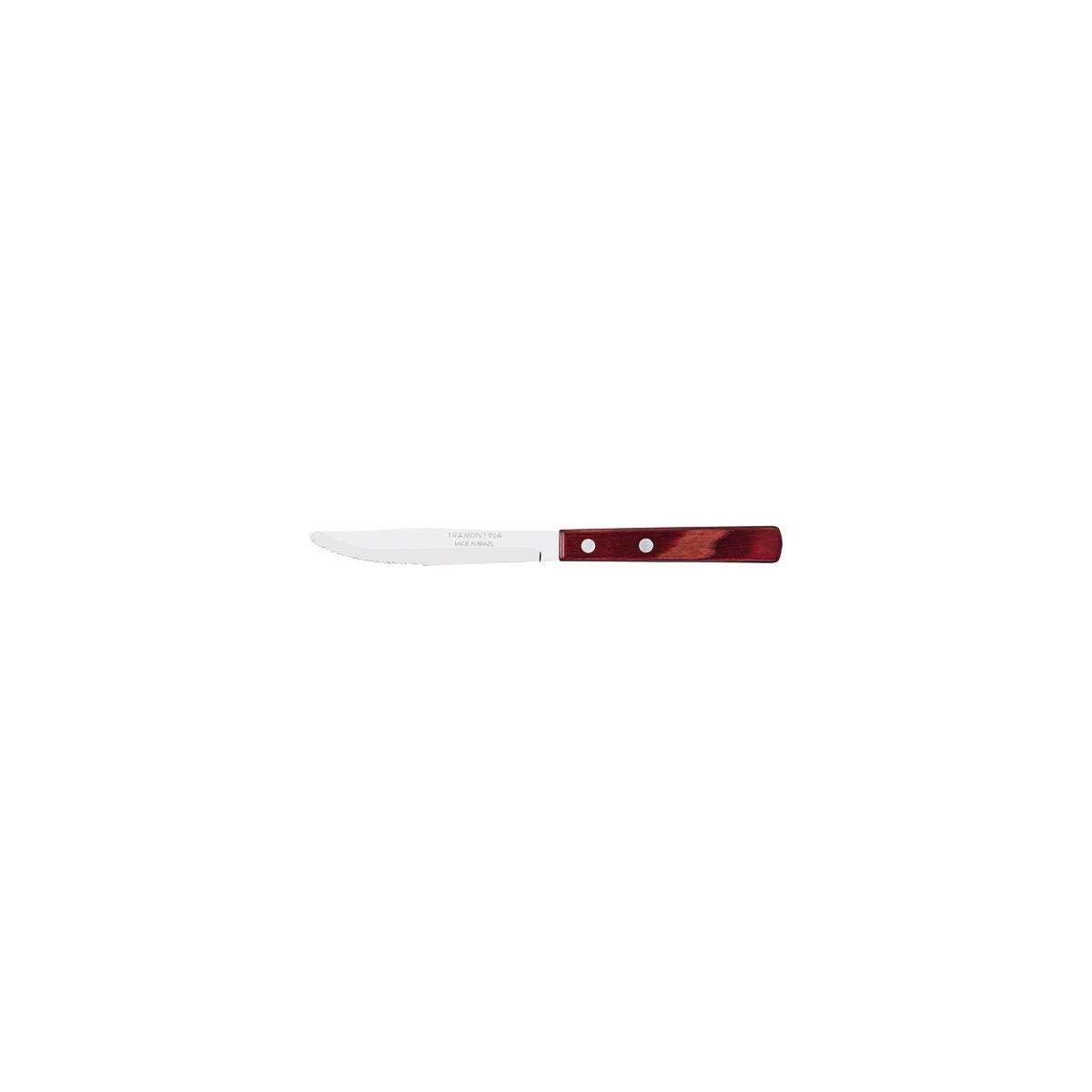 Tramontina Polywood 4" Steak Knife 1-Serrated Narrow Red