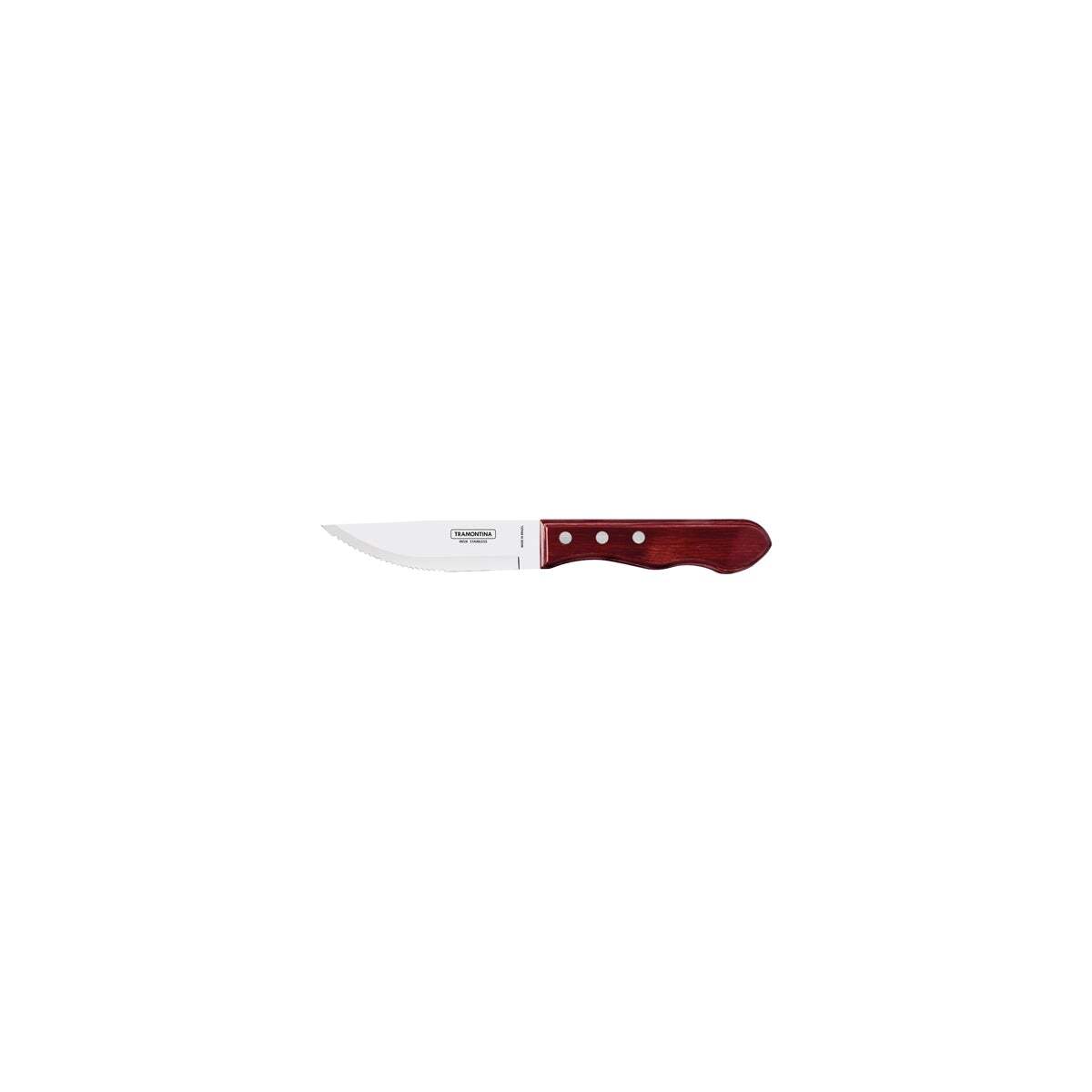 Polywood 5" Jumbo Steak Knife 16-Serrated Wide Red