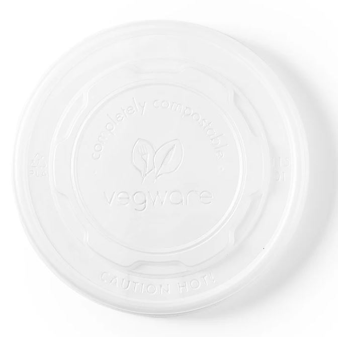 Flat CPLA Hot Lid - Opaque - 115 Series