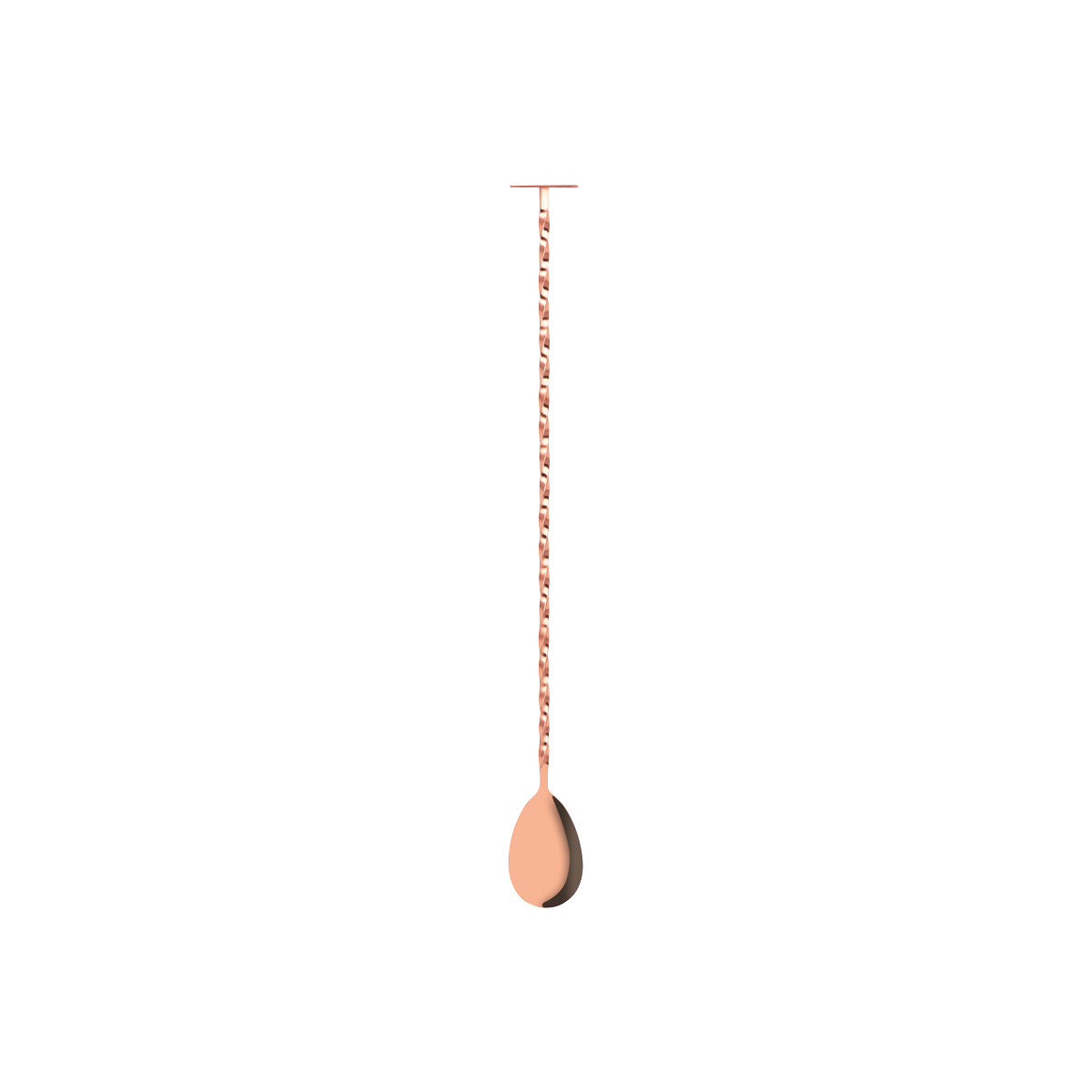 Zanzi Tail Disk Bar Spoon W/Muddler Rose Gold 300x29x25mm